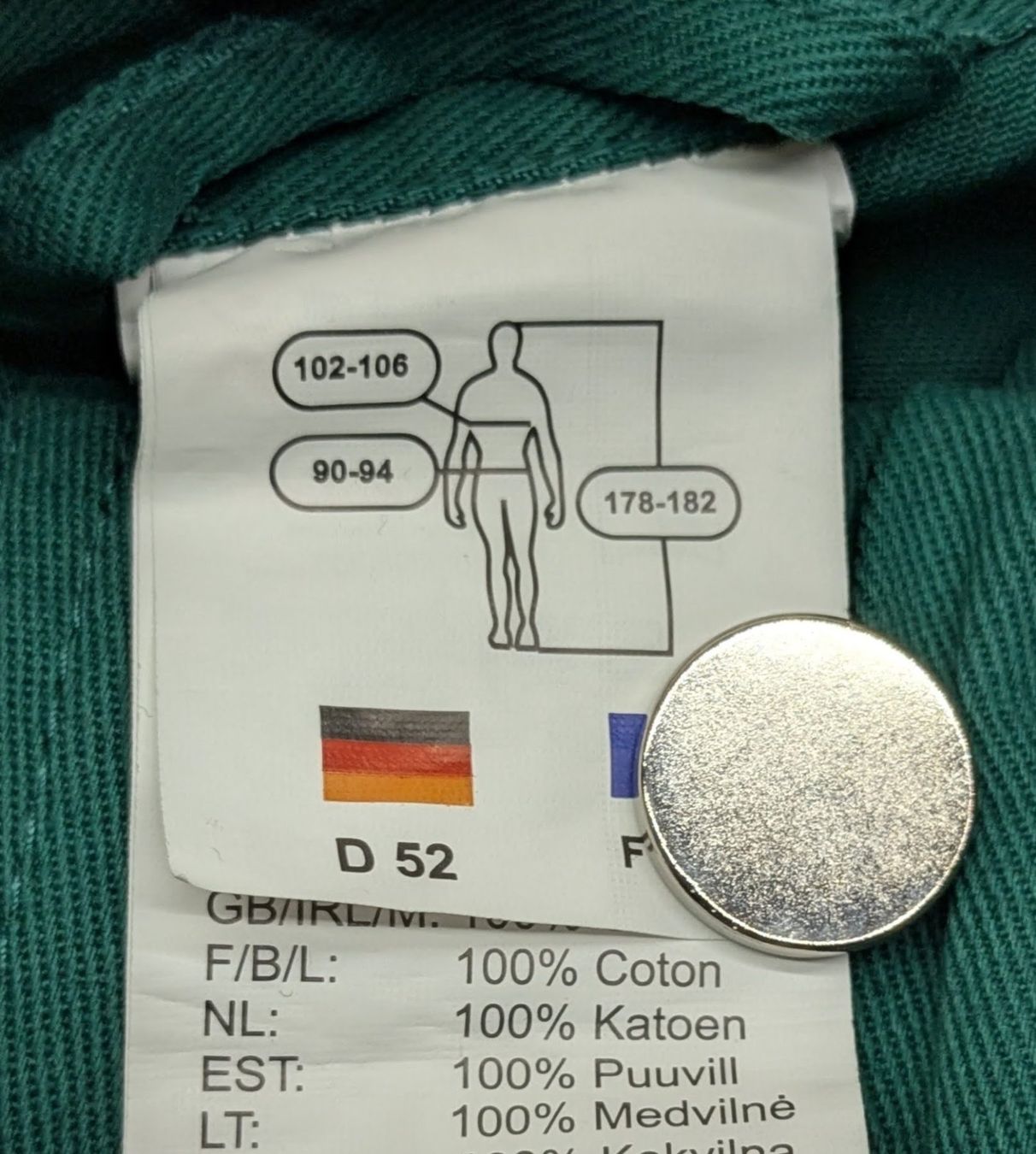Tute: Planam Combinaison 100% Baumwolle Gr.52 – Usato da Bern venduto da F_M_A 2