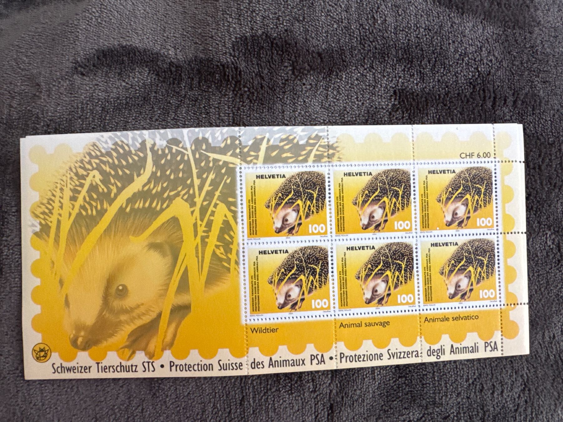 Tous les timbres: MARKEN KLEINBOGEN SCHWEIZER TIERSCHUTZ IGEL, POSTFRISCH – Neuf (Voir description) à Genève par k1164