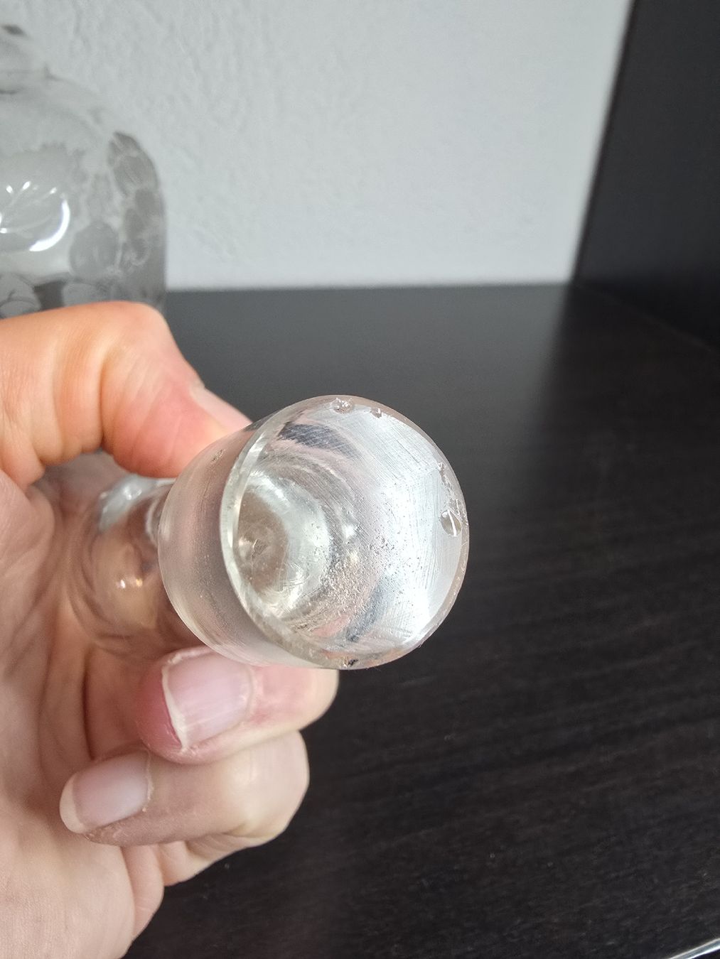 Caraffe: antike Glaskaraffe mit Stopfen *Uranglas* – Usato da Flamatt venduto da Tyrael01 5