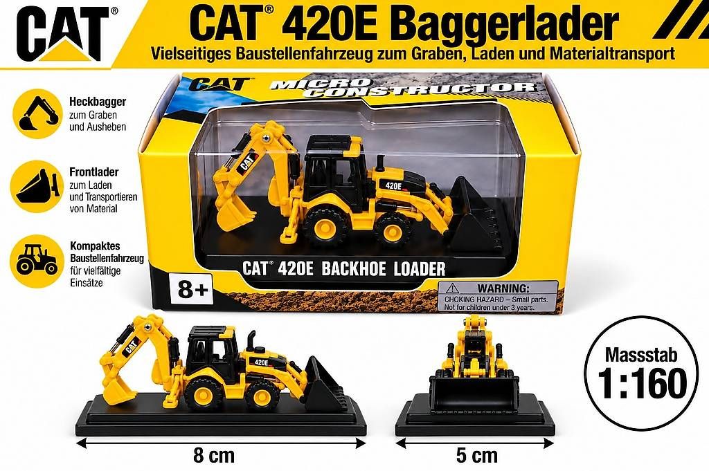 Modellbausätze & Standmodelle: CAT 420E  Baggerlader – Neu und originalverpackt aus Horn von rab_nw5p