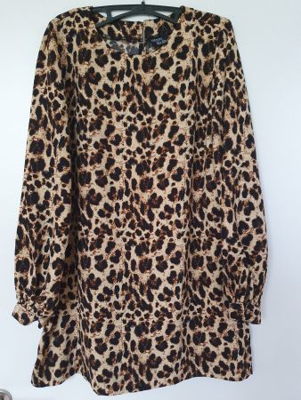 Kleid, Leopardenmuster, Gr. 40, Esmara