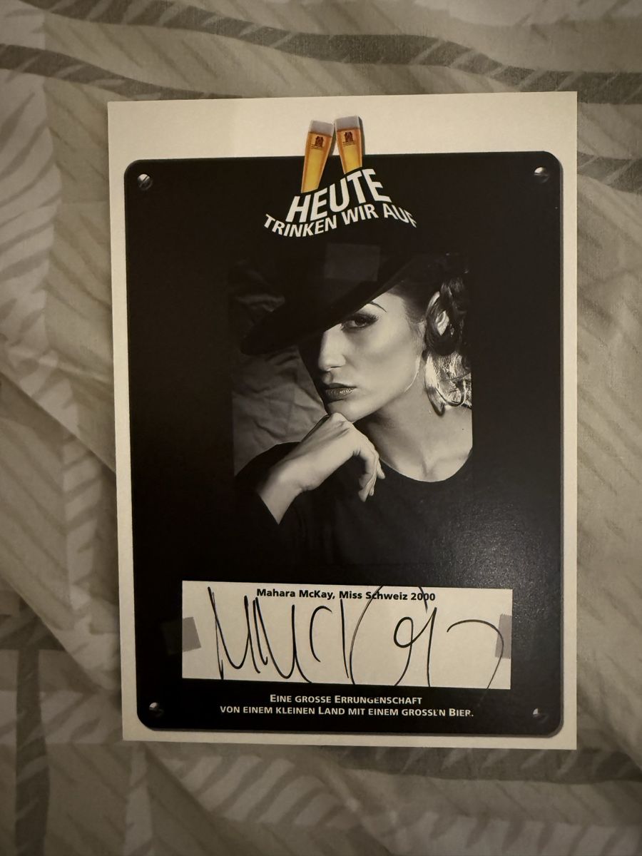 Autogramme: Autogramm Mahara McKay Miss Schweiz 2000 mit Bild – Gebraucht aus Rüschlikon von andi_841