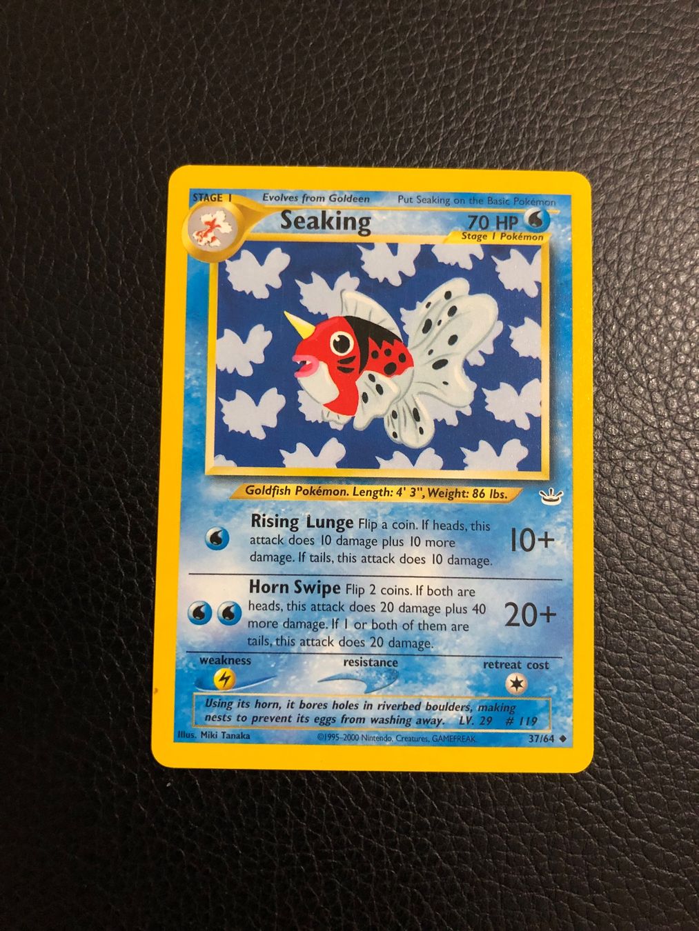 Pokémon Carte collezionabili: Neo Revelation Seaking 37/64 Ab 1 – Usato da Paradiso venduto da Pkmn10