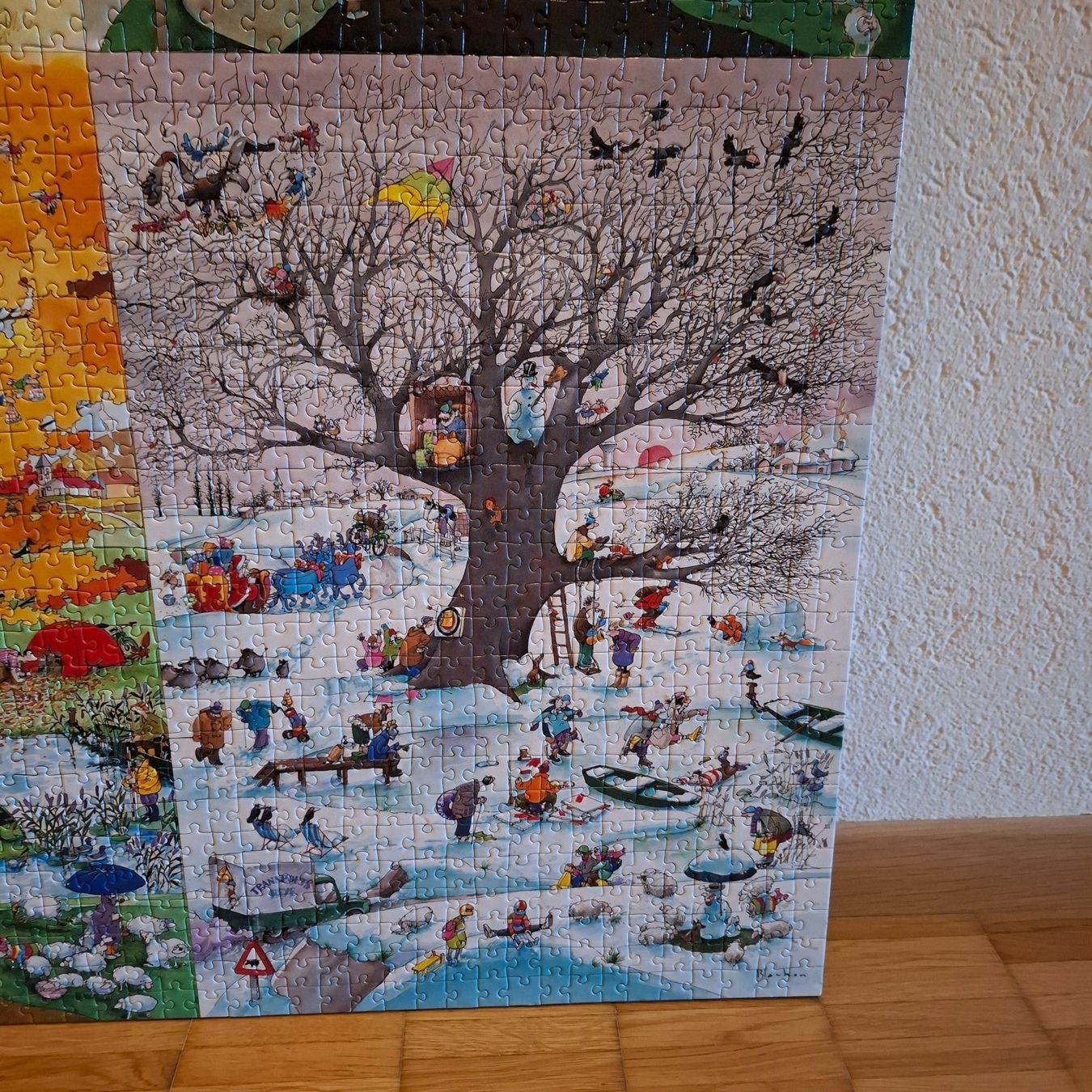 Heye Puzzle: Roger Blachon "4 Seasons" Puzzle geklebt – Usato da Hombrechtikon venduto da Tinea82 5