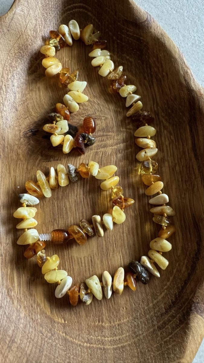 Ketten: Baltic Amber Necklace, Natural Stone, Summer Accessory. – Neu und originalverpackt aus Corsier GE von Arca_ReLife 1