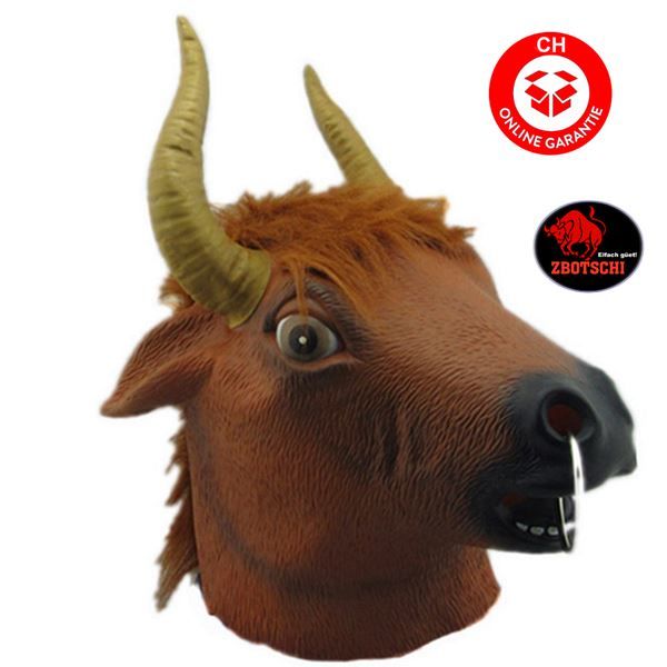 Masken: Stier Bulle Maske Nasenring Halloween – Neu und originalverpackt aus Visp von zbotschi