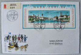 (95)  NABA Zürich 1984 auf Karte
