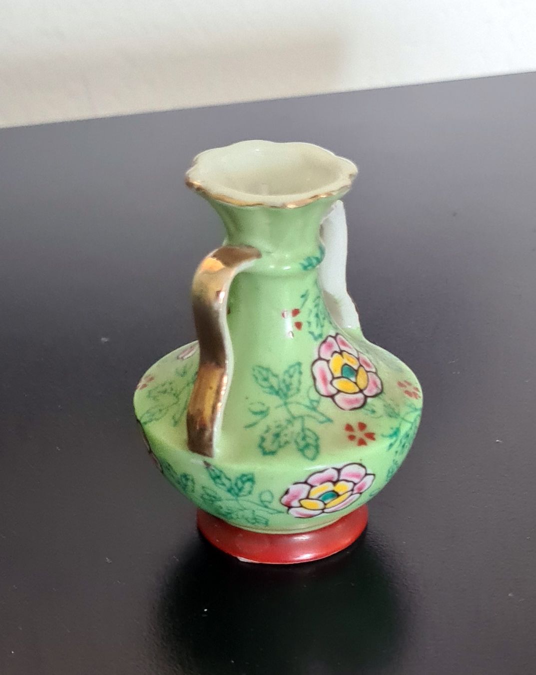 Vasi & Recipienti: Kleine Vase bunte mit Goldgriffen – Usato da Stallikon venduto da sale-trade 1