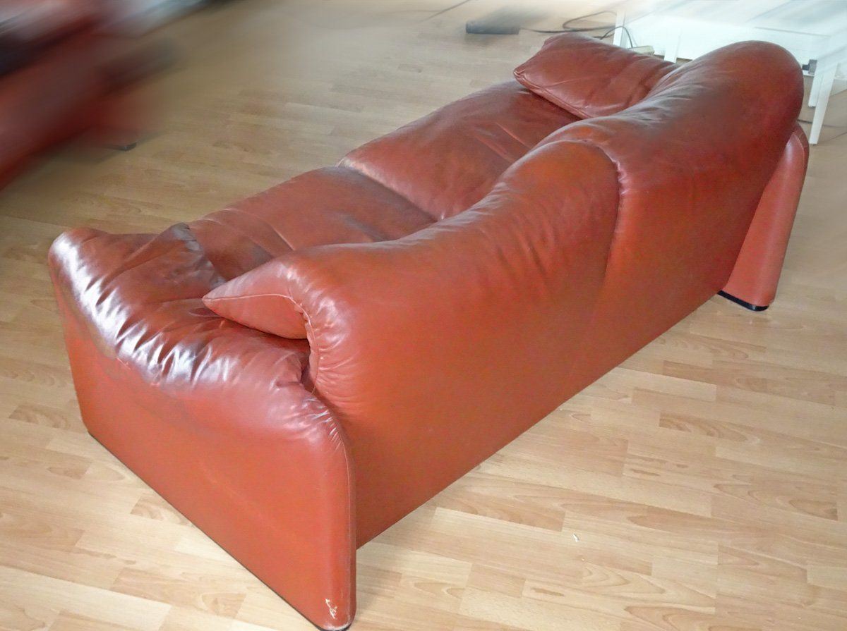 Cassina Divani: Leder-Sofa Cassina Maralunga  Designklassiker – Usato da Zürich venduto da Sharonsimona 3