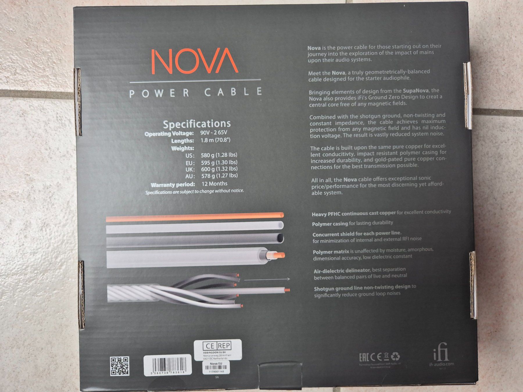 Cavi: iFi SilentPower Nova Audiophiles Stromkabel mit CH-Stecker – Usato da Beringen venduto da 2015ursh 7