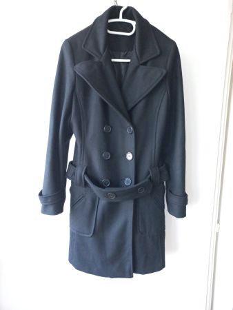 Très joli et élégant manteau coton/laine