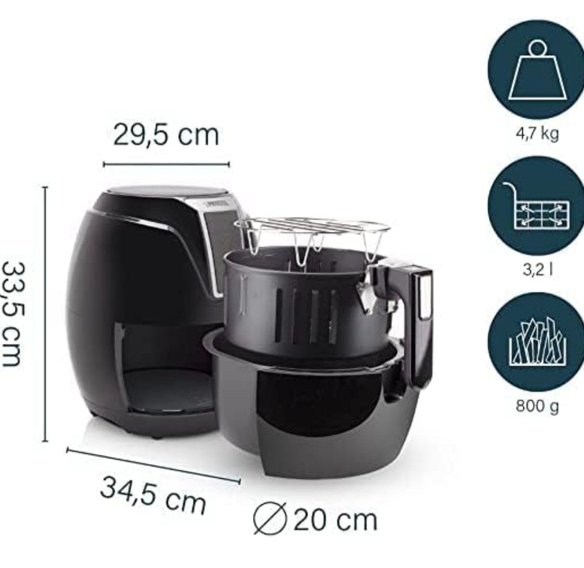 Elettrodomestici da cucina: Princess Heissluftfritteuse (3.2L) – Usato da Baden venduto da jkallickal 4