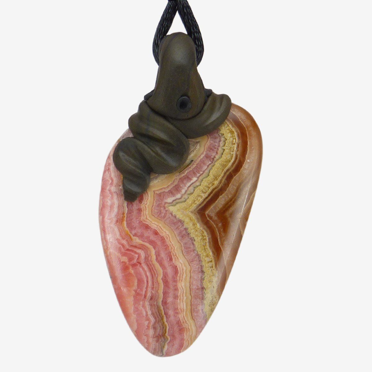 Mineralien & Heilsteine: Rhodochrosit Steinanhänger mit Granat – Neu und originalverpackt aus Meilen von BYRD-Design 2