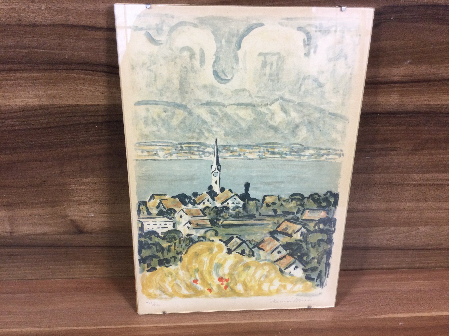 Grafica & Litografie: Altes Bild Litho vom Schweizer Maler Heini Waser – Usato da Wangen SZ venduto da kuriosum12