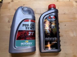 Motorex und Midland 2-Takt Motoröl gebraucht