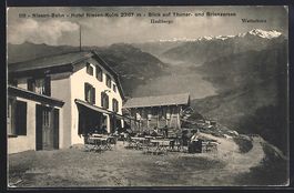 Niesen-Kulm, Hotel Niesen-Kulm mit Blick