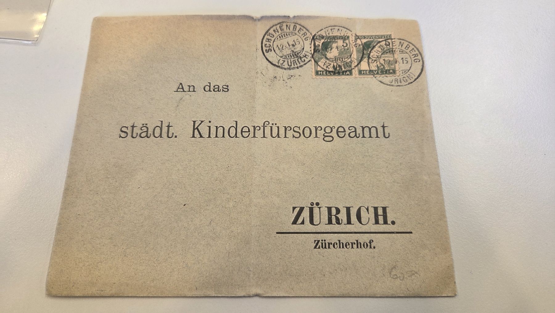 Tutti i francobolli: 1916 Pro Juventute Brief 2x 5Rp – Usato da Arni AG venduto da Moth68