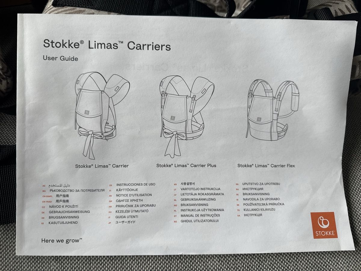 Stokke Marsupi portabebè: Stokke Limas Carrier Flex Boho Beige – Usato da Thalwil venduto da Mgetzi 3