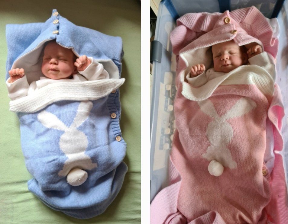 Decken: Baby Kuschelsack-Decke Häsli mit Bommel – Neu (gemäss Beschreibung) aus Winterthur von bibummi