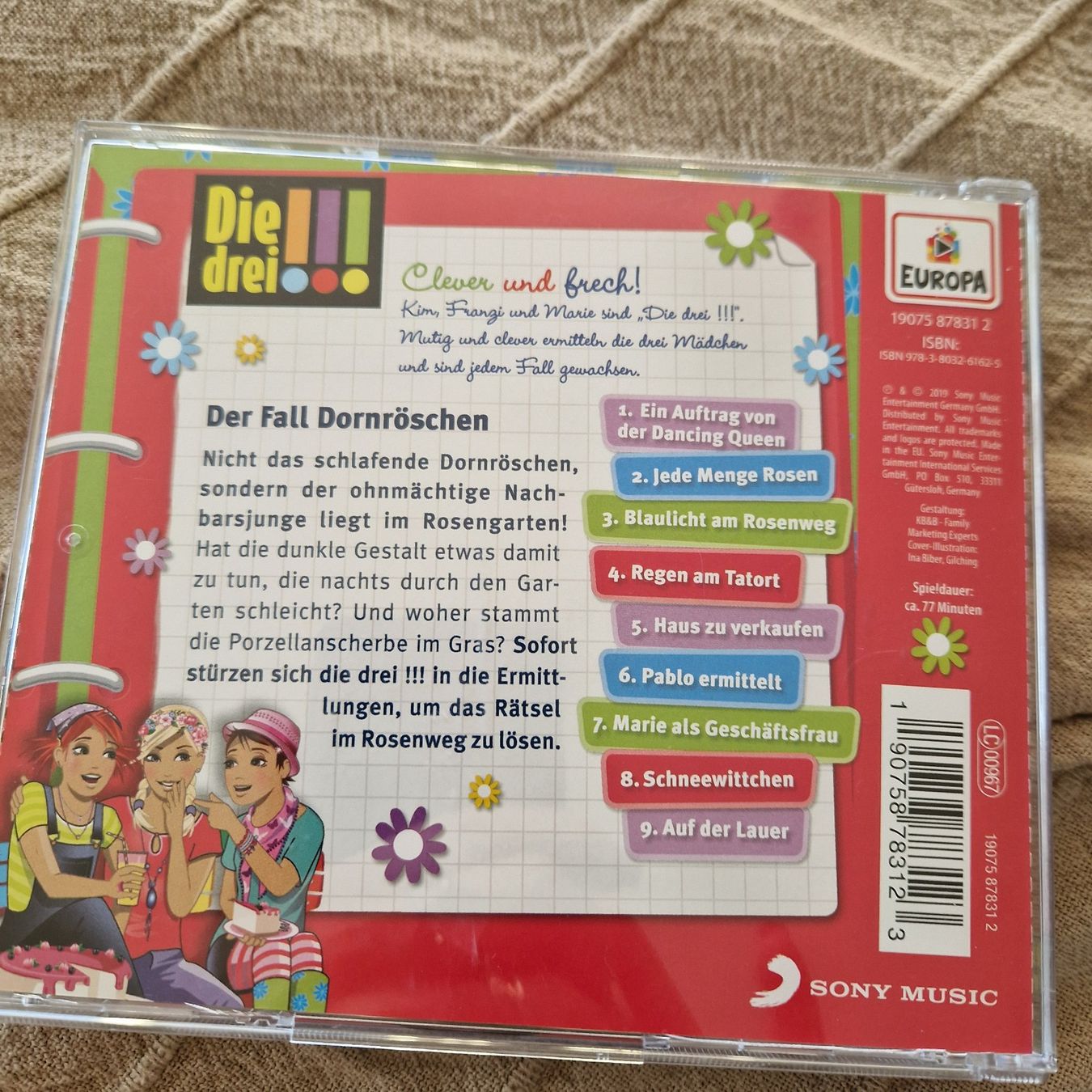 CD: CD, Die drei !!!, Der Fall Dornröschen, 61 – Usato da Gränichen venduto da sunchi07 1