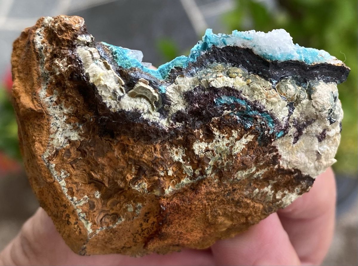 Mineralien & Heilsteine: Schöner Chrysokoll mit Calcit  – Gebraucht aus Selzach von 321compac 3