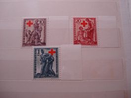 Satz Liechtenstein  Rotkreuzmarken ** alt