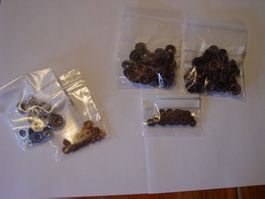 Armee Sattler Material , Set Zelt Knöpfe Militär