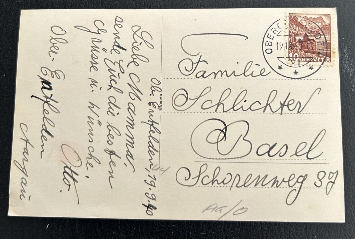 Cartoline postali: Fotokarte Oberentfelden  – Usato da Horw venduto da Tellbub 1