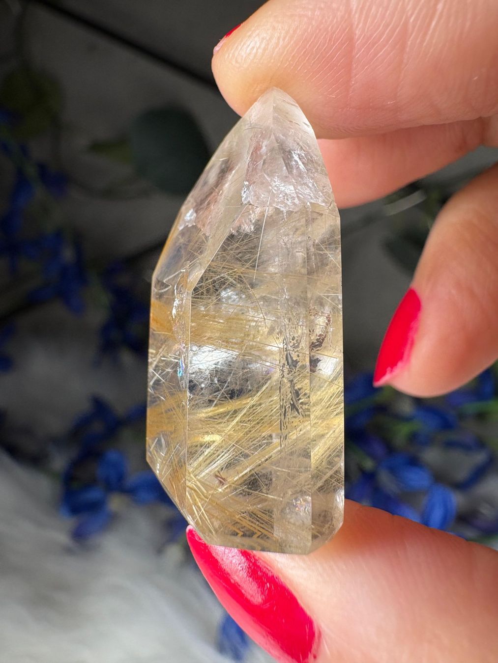 Minerali & Pietre curative: Gold-Rutilquarz – Nuovo e nell'imballaggio originale da Neuheim venduto da m.hald 1