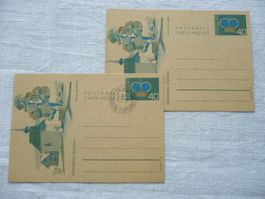 FL 1973 2 Postkarten "Rofenberg Eschen" LBK 77 ET & ungebr.
