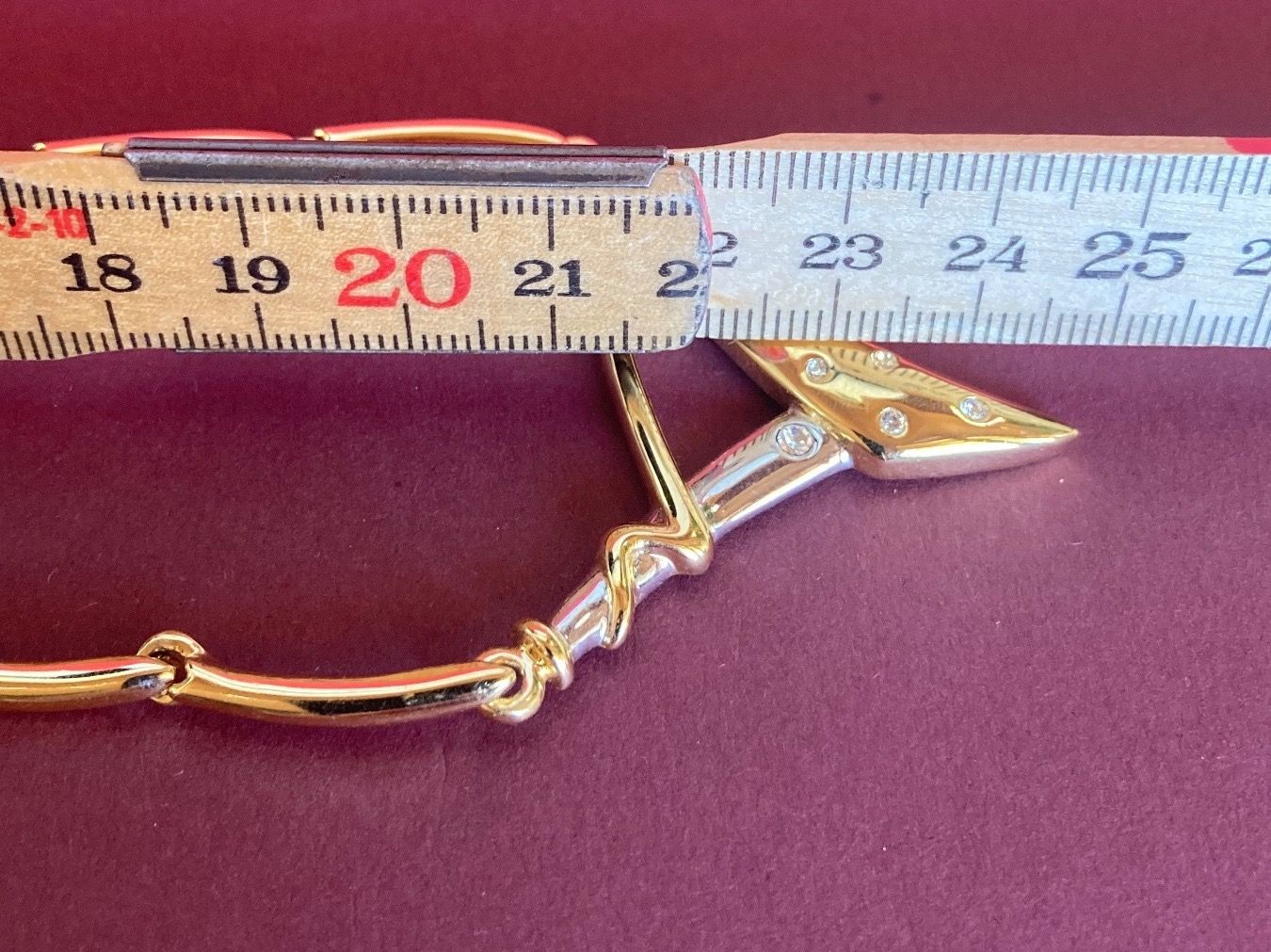 Catenine: Stylisch Vergoldet Kette m/w.G (50cm) – Usato da Laufen venduto da Trendmarket 7