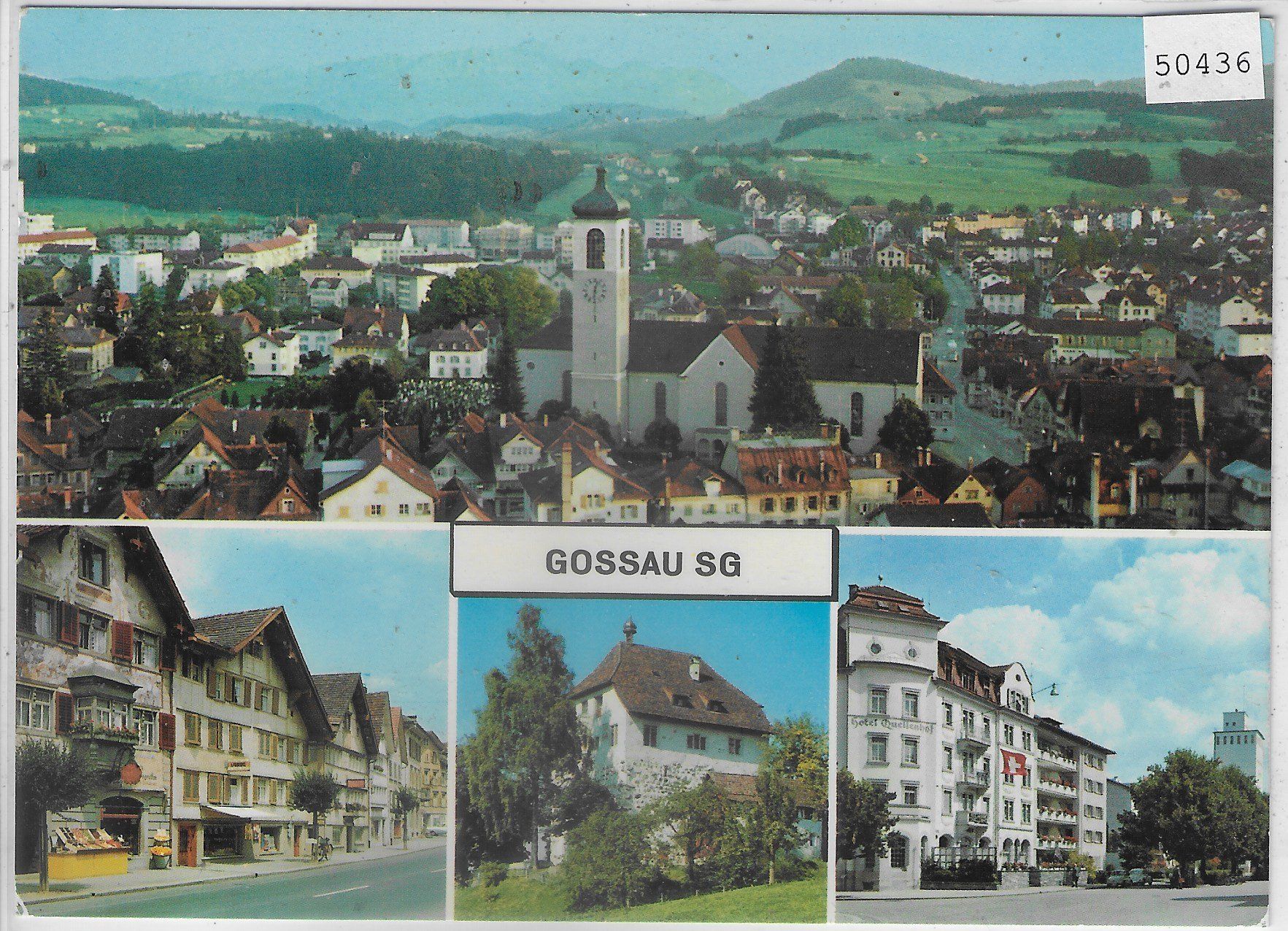 Cartoline postali: Gossau SG - Multiview – Usato da Ettingen venduto da Kartenplanet