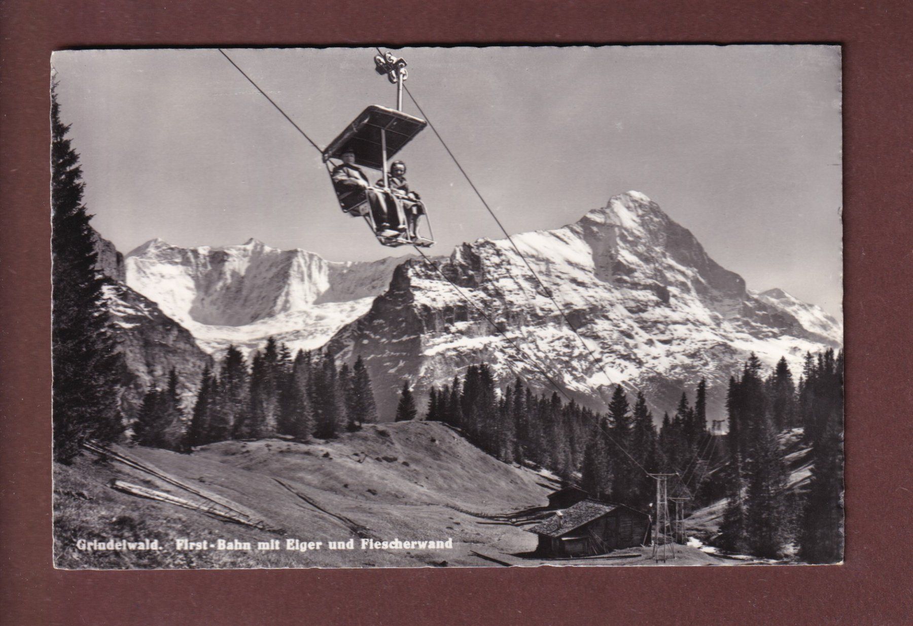 Cartoline postali: GRINDELWALD - First-Bahn - 1963 – Usato da Pully venduto da nicecards-shop