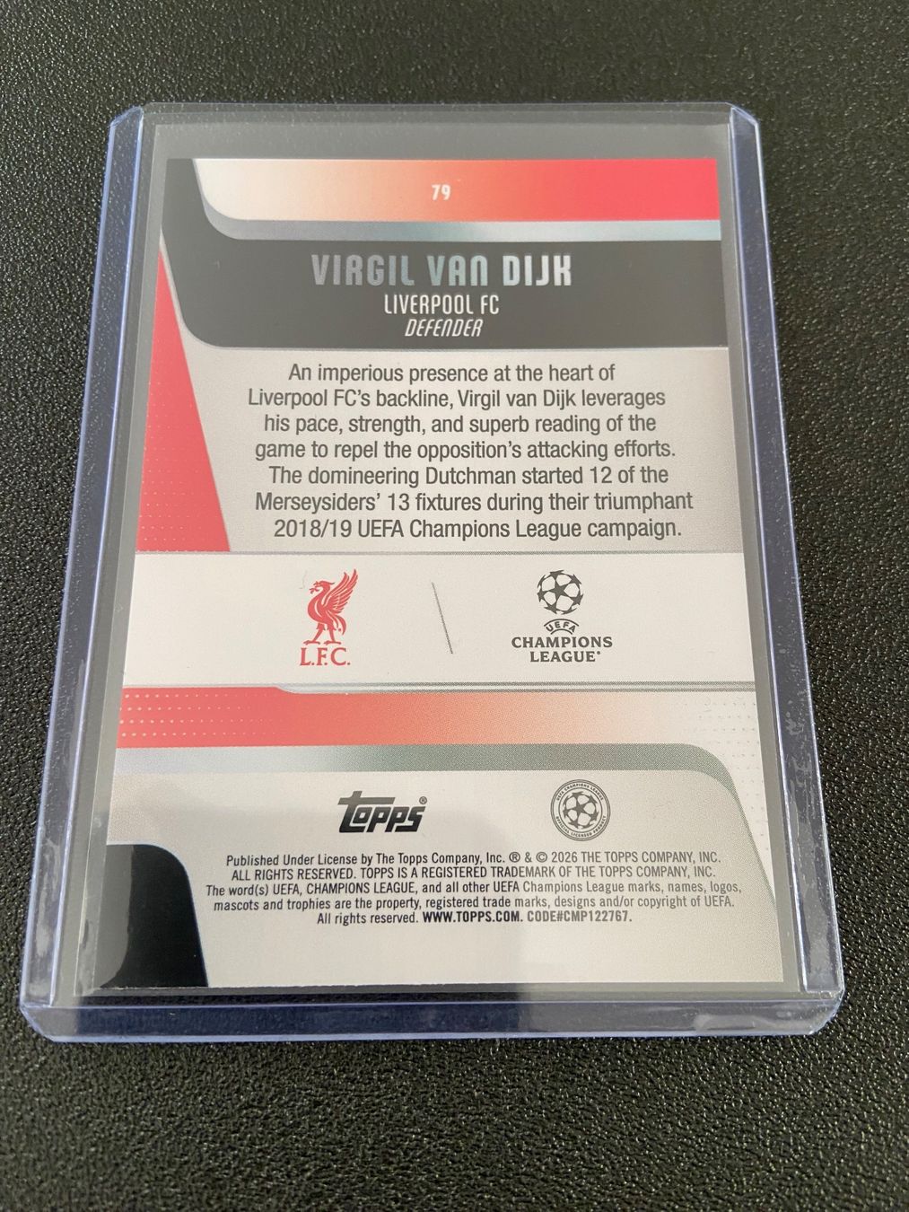 Topps Carte collezionabili: Virgil van Dijk 139/250 Topps UCC Flagship 25/26 – Usato da Dagmersellen venduto da dav_b656 1