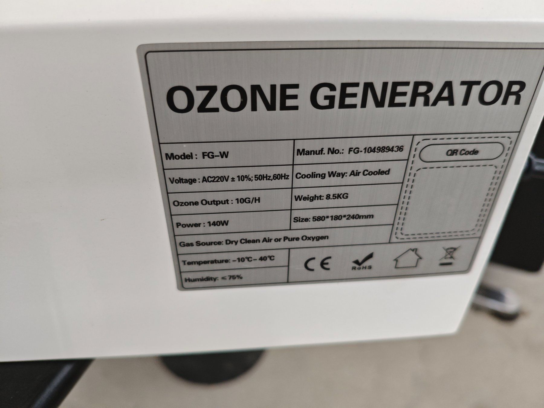 Purificatori d'aria: Ozongenerator – Usato da Dübendorf venduto da tho_v2cs 3