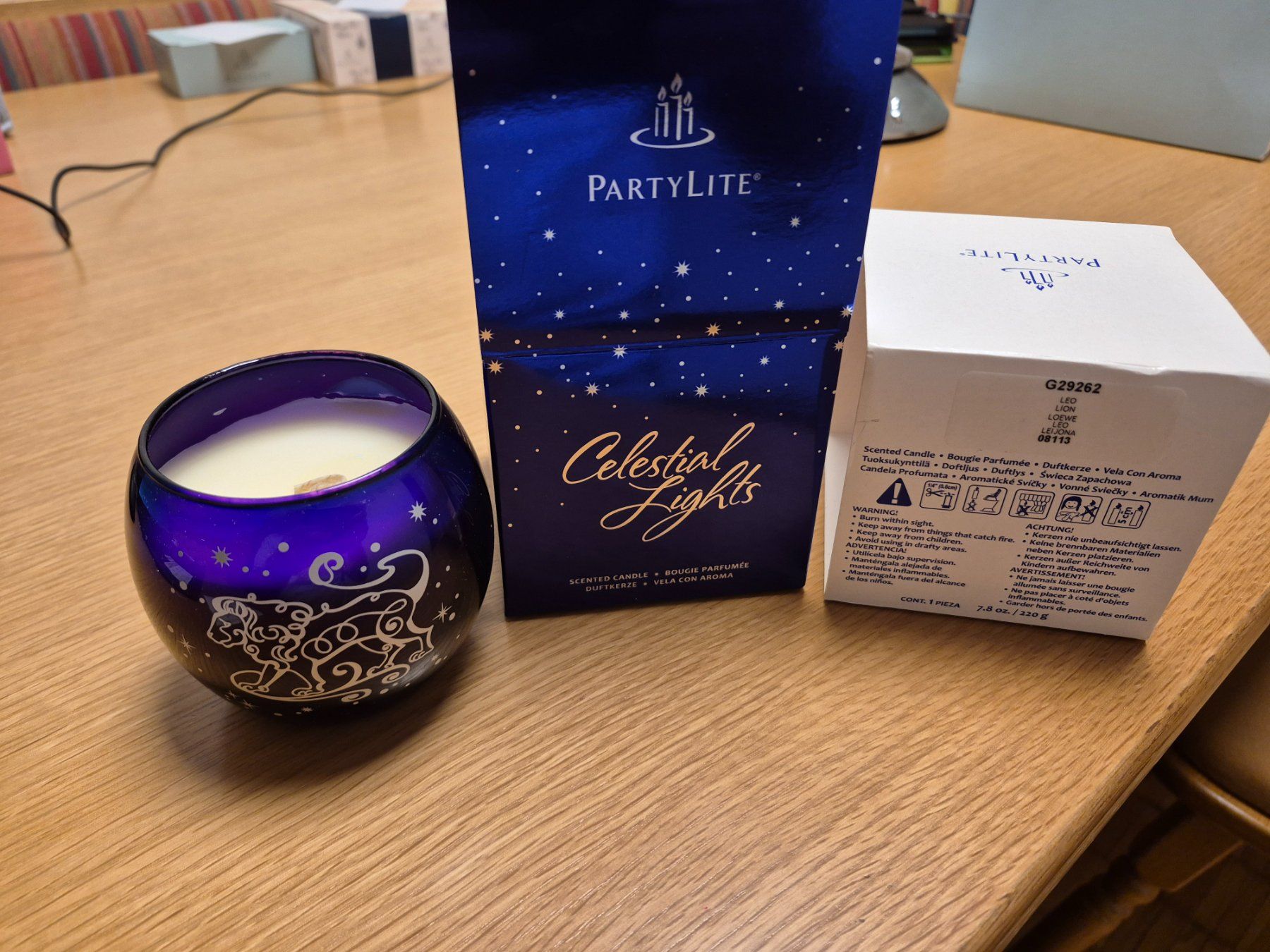 Partylite Candele: Partylite Duftwachsglas Loewe Celestial Lights – Nuovo (secondo la descrizione) da Buttikon SZ venduto da sefa02 2