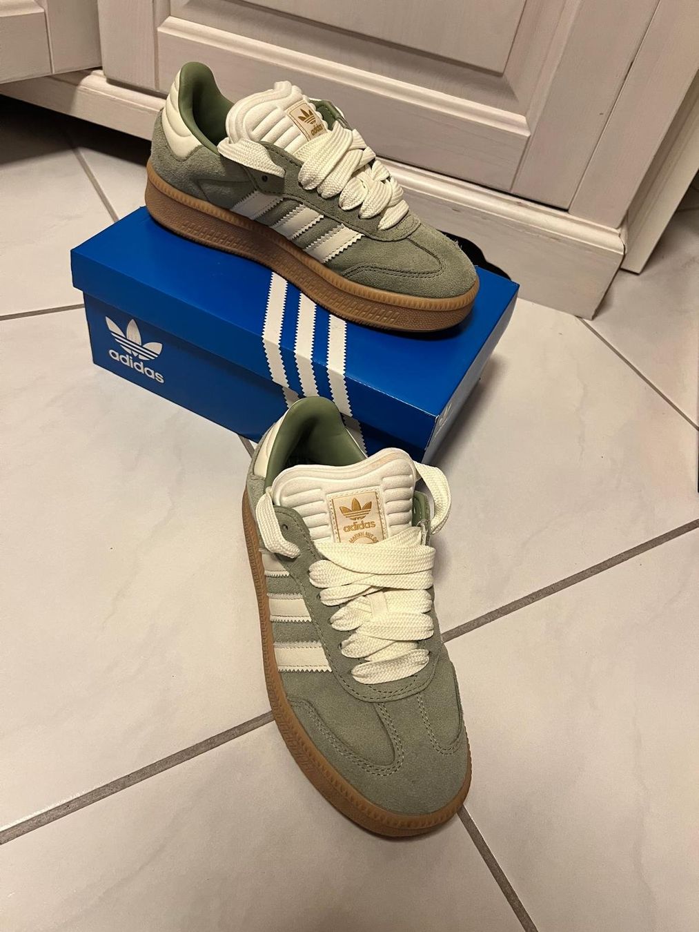Adidas Herrenschuhe: Adidas Sambas grün – Neu (gemäss Beschreibung) aus Muhen von lau_7wcq 4