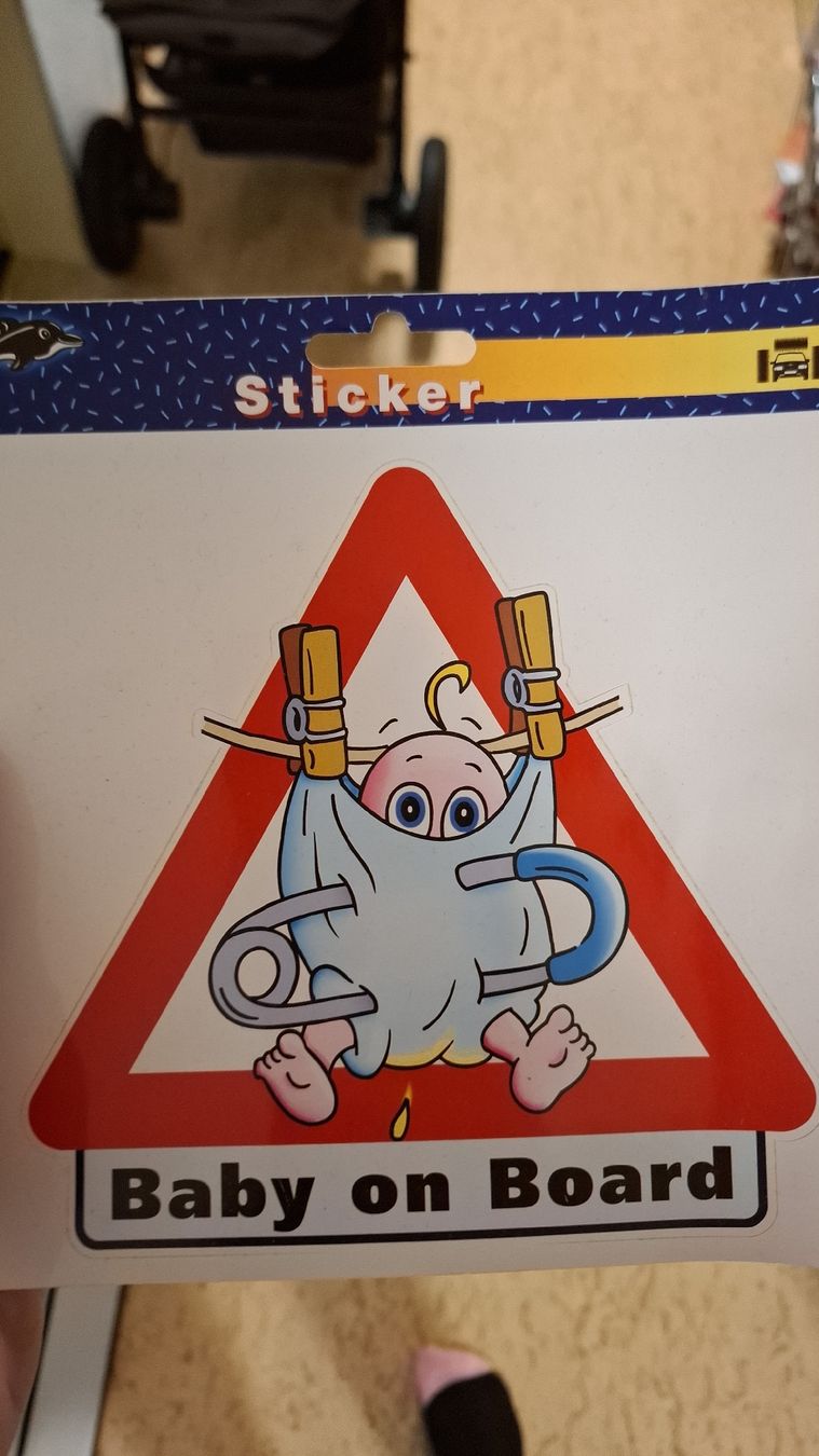 Sticker: Baby on Board Aufkleber – Nuovo e nell'imballaggio originale da Mels venduto da TK2005