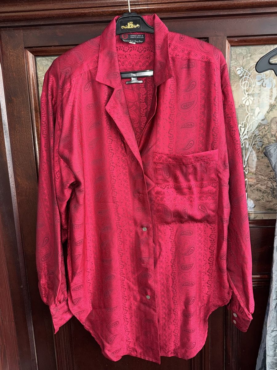 Camicette: Seidenbluse Hemd 100% Seide Vintage – Usato da Obfelden venduto da cesarina10