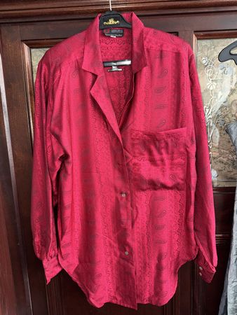 Seidenbluse Hemd 100% Seide Vintage
