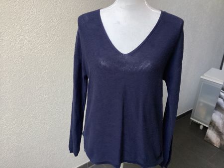 Esprit Damen Pullover V-Ausschnitt dunkelblau ca. Gr. M/S