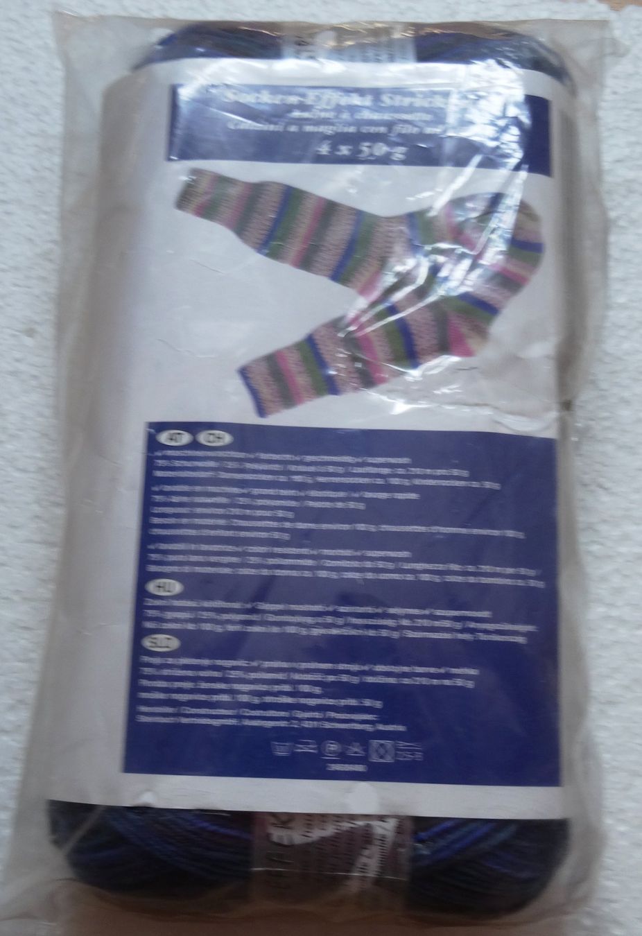 Lana: 4 Knäuel Socken-Effekt-Wolle – Nuovo e nell'imballaggio originale da Gossau SG venduto da oreliefredy 4