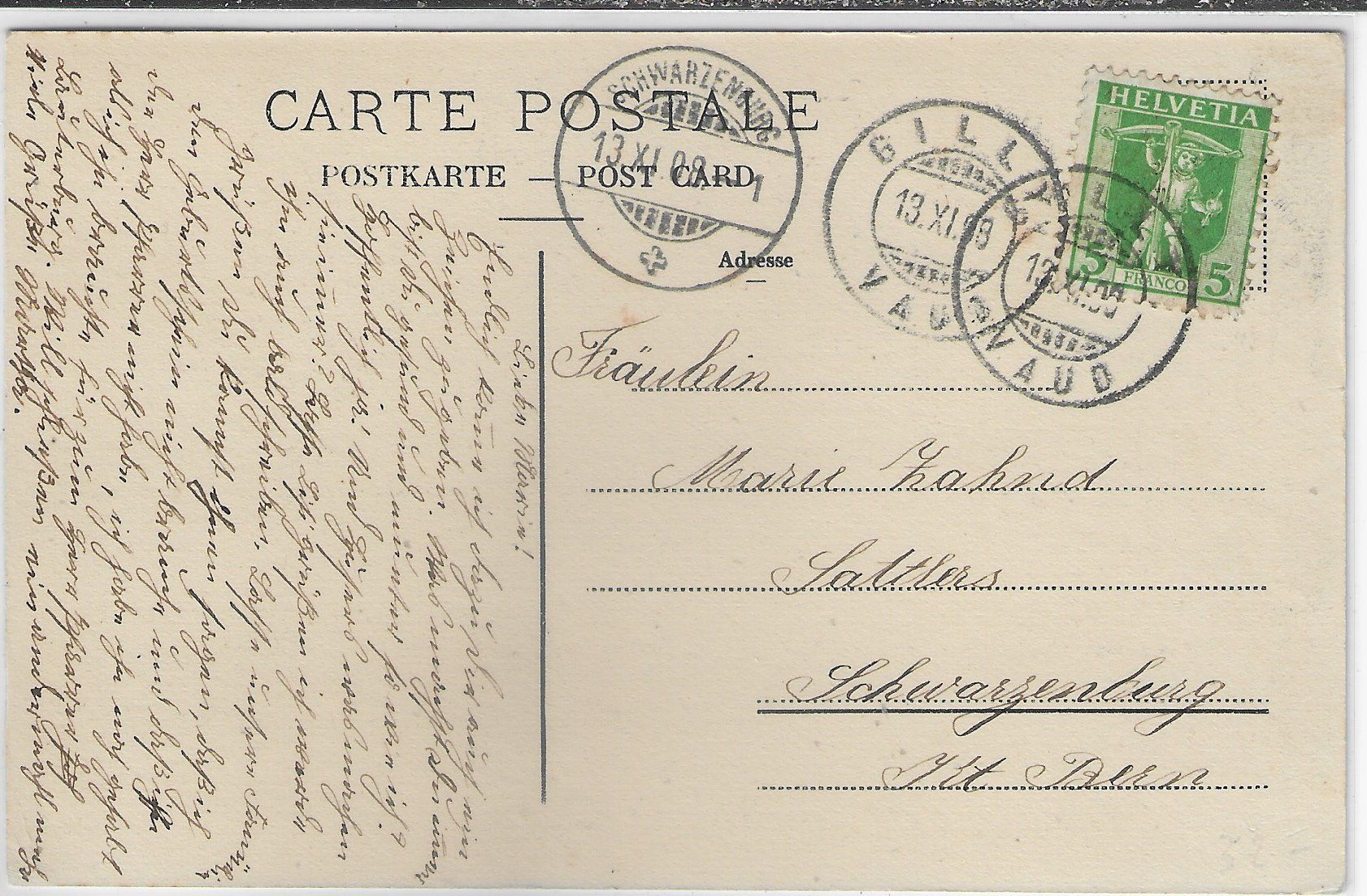 Cartoline postali: Gilly - Vue generale - animee – Usato da Ettingen venduto da Kartenplanet 1