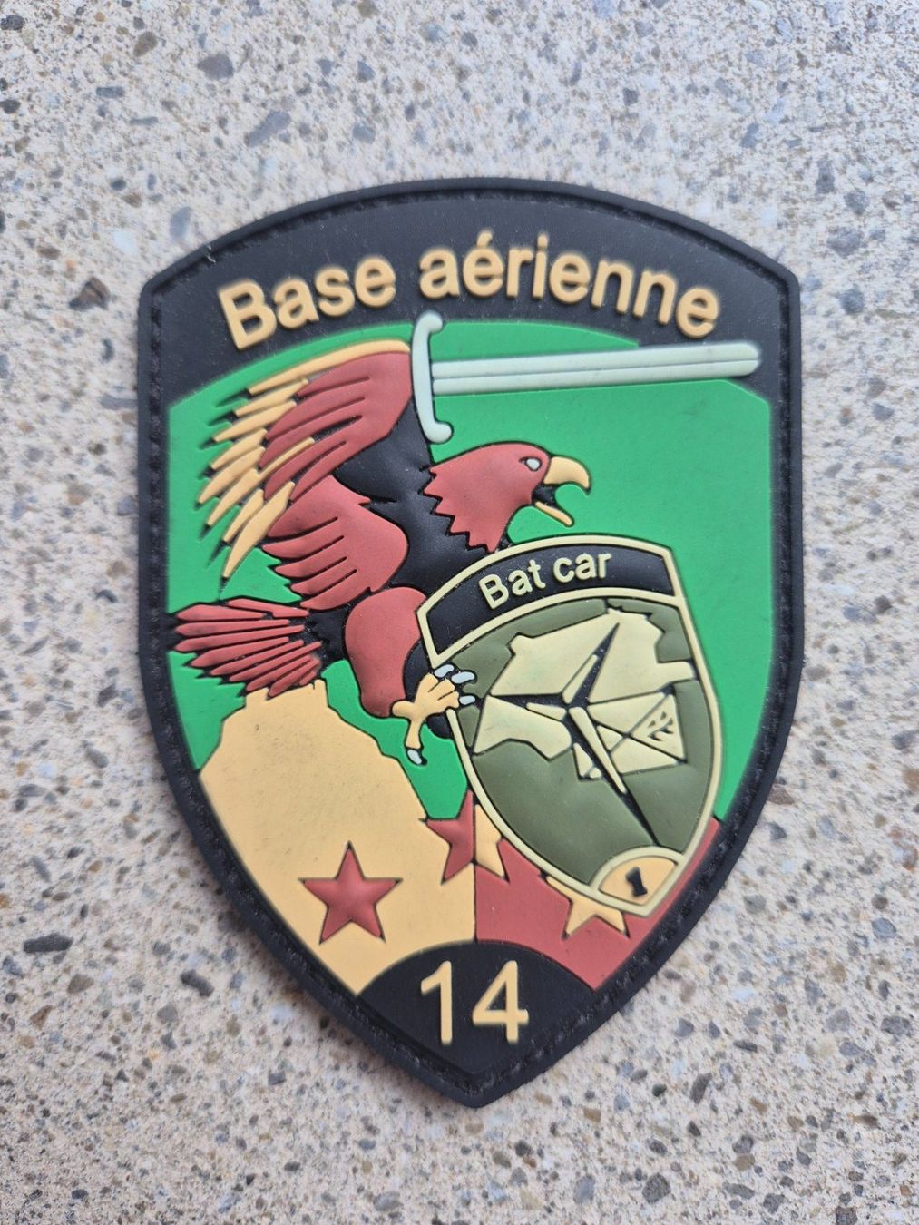 Schweizer Armee Plaketten & Abzeichen: *** Badge Base Aerienne 14 mit klett *** – Neu und originalverpackt aus Riedholz von fr_sIruP