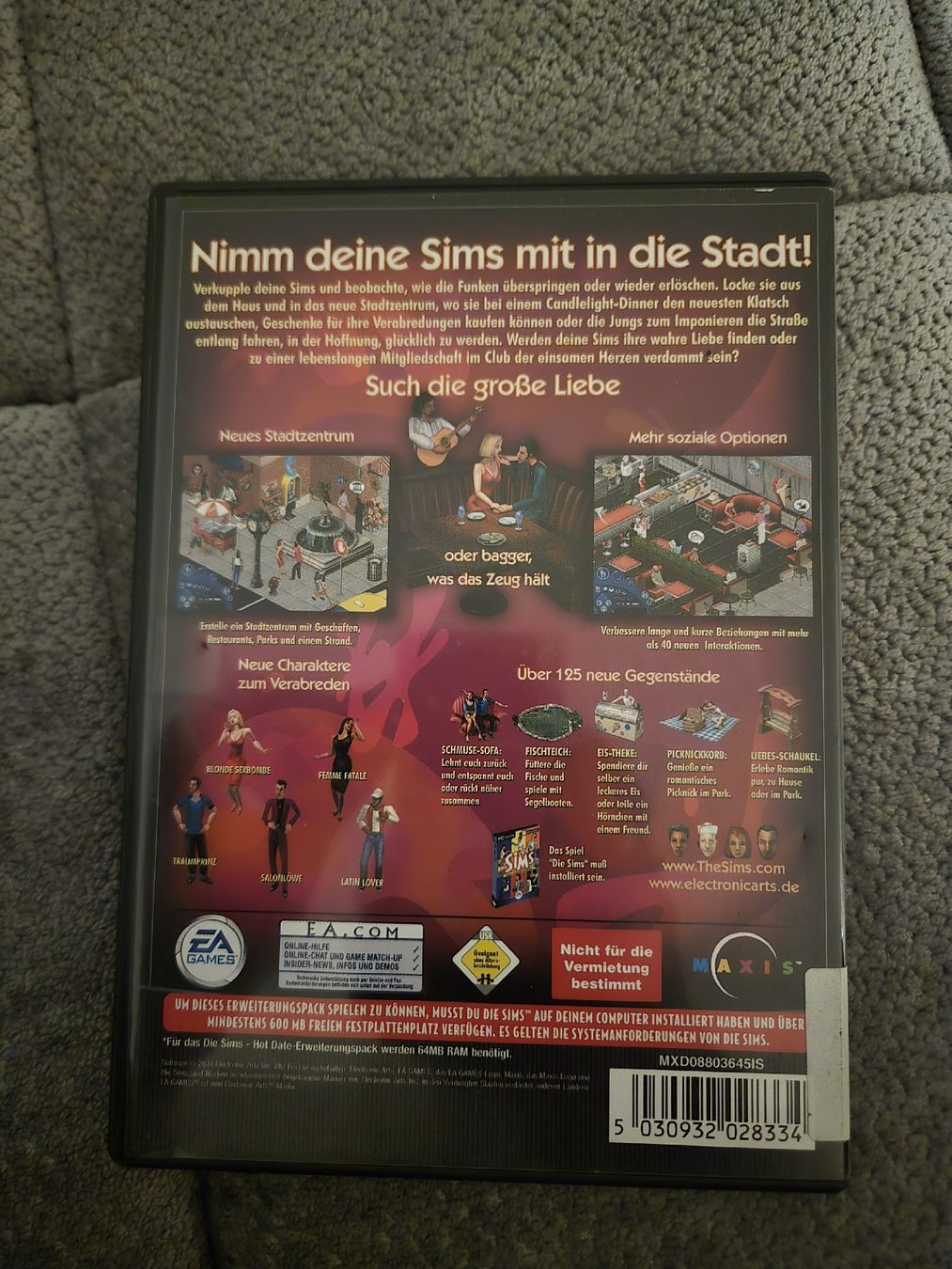 Spiele: Die Sims Hot Date – Gebraucht aus Bussigny von Kfdlt 1
