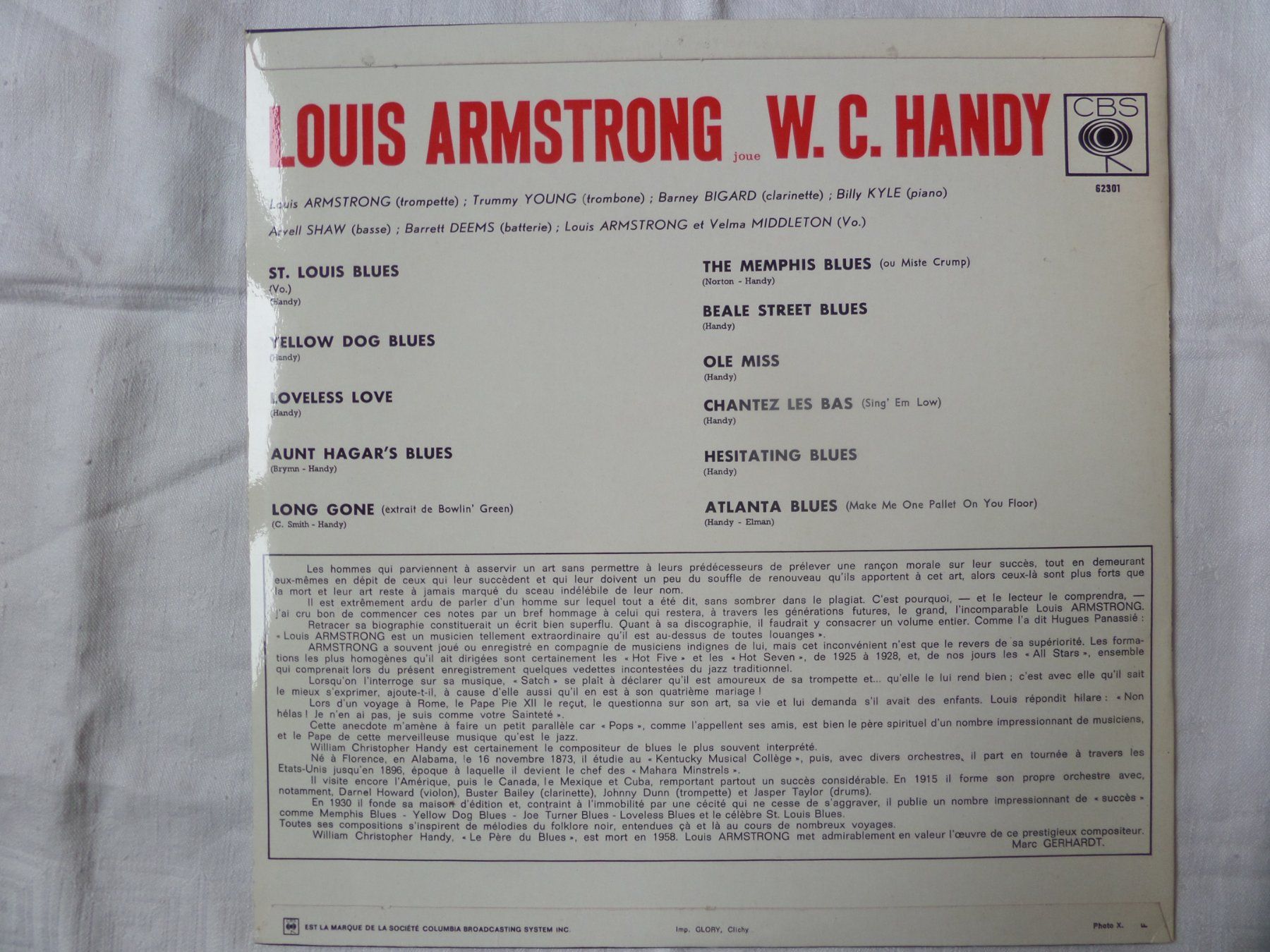 Dischi in vinile: Louis Armstrong joue W.C. Handy – Usato da Genève venduto da CDLPBookS 1