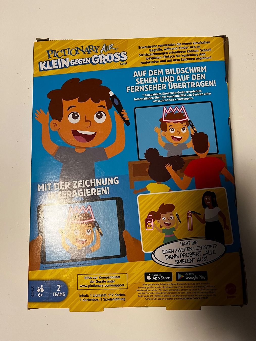 Mattel Giochi: Pictionary Air, neu und ungeöffnet! – Nuovo e nell'imballaggio originale da Zürich venduto da Ciccio17 1