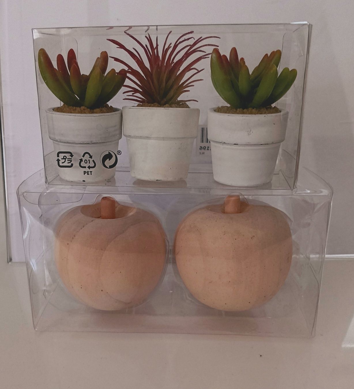 Piante & sementi: 3er Mini Kunstpflanzen Topf-Set + Holzdeko – Usato da Aarau venduto da Yeeaaah 1