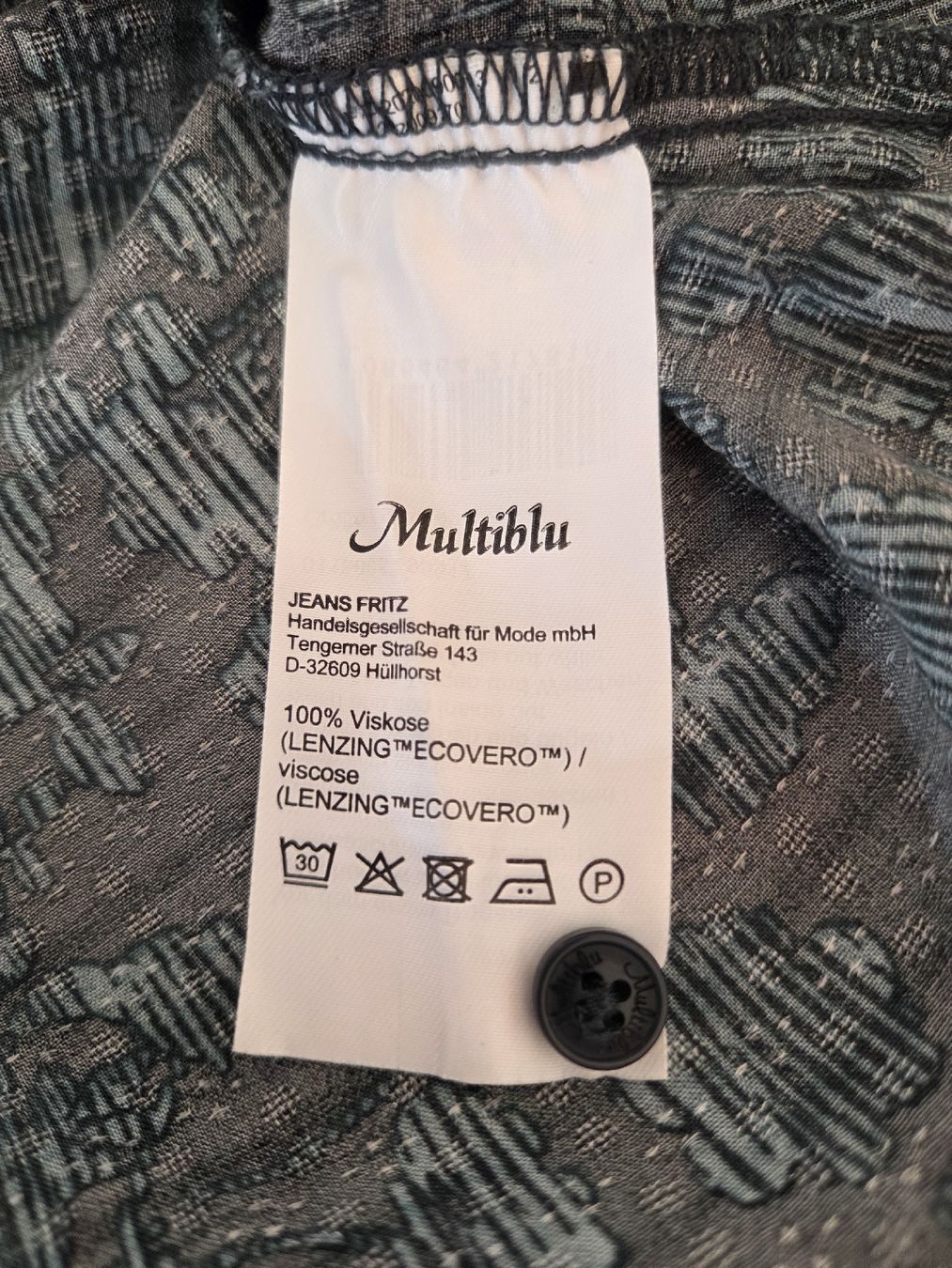 Tops: Chemisier Multiblu imprimé fleuri et vert manches longues ta – Gebraucht aus Praz-de-Fort von val_j9xs 2