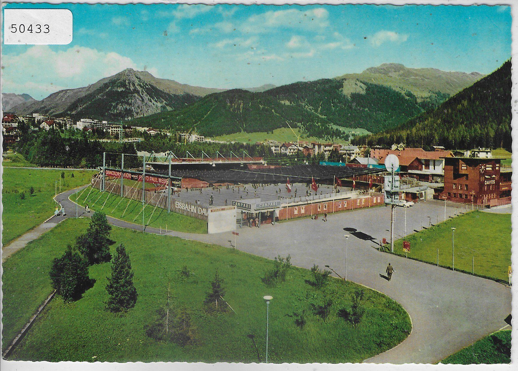 Cartes postales: Davos - Eisbahn Patinoire – D'occasion à Ettingen par Kartenplanet
